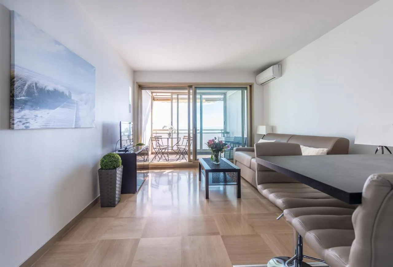 Sea Front - Panoramic Sea View Studio With Terrace Nice 0*,  France